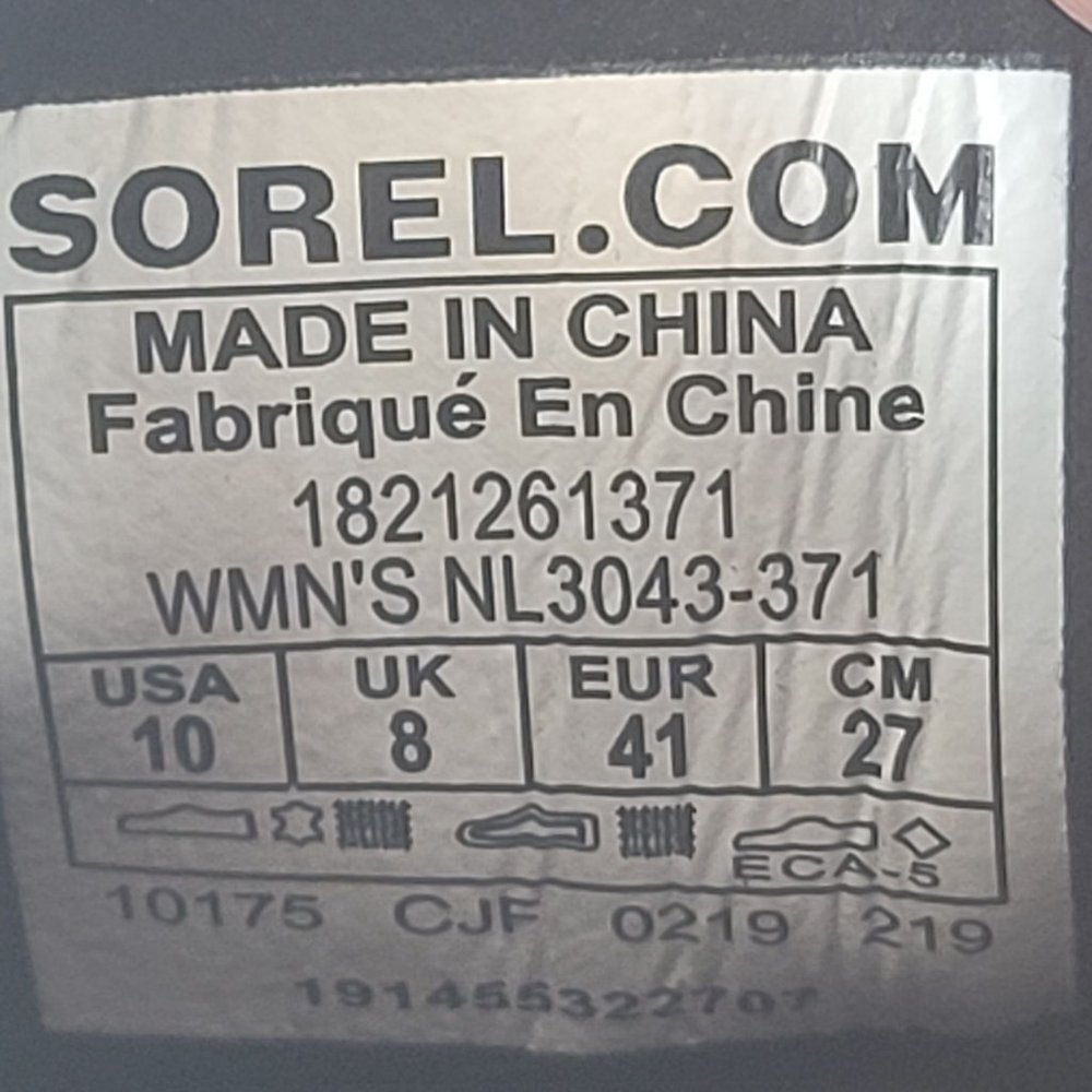 Sorel Lexie Wedge Women's Hiker Green Boots US Size 10 NWT - Picture 13 of 13